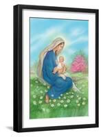 Mary Holding Baby Jesus-Christo Monti-Framed Giclee Print