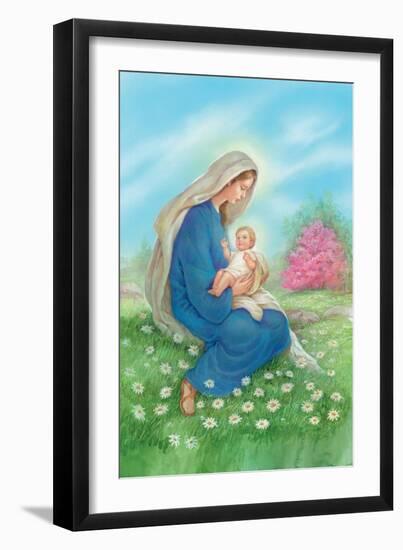 Mary Holding Baby Jesus-Christo Monti-Framed Giclee Print