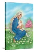 Mary Holding Baby Jesus-Christo Monti-Stretched Canvas