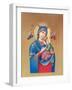 Mary Holding Jesus with Angels Flying Around-Christo Monti-Framed Giclee Print