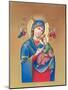 Mary Holding Jesus with Angels Flying Around-Christo Monti-Mounted Giclee Print