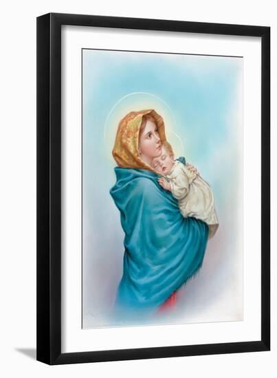 Mary Holding Jesus-Christo Monti-Framed Giclee Print