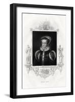 Mary I (1516-155), also known as Mary Tudor, 1860-null-Framed Giclee Print
