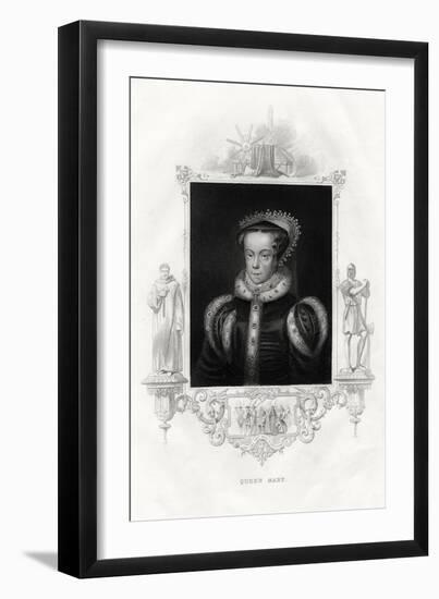 Mary I (1516-155), also known as Mary Tudor, 1860-null-Framed Giclee Print