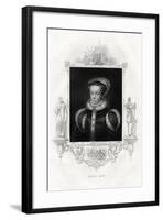 Mary I (1516-155), also known as Mary Tudor, 1860-null-Framed Giclee Print