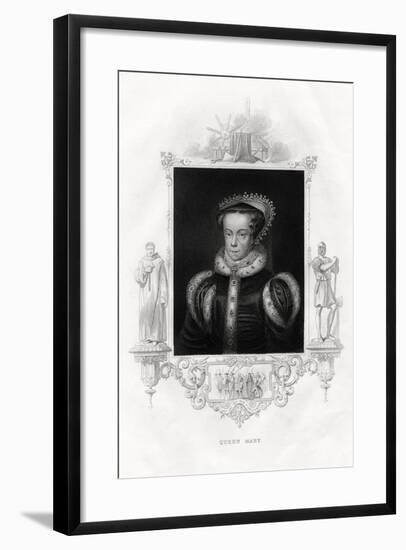 Mary I (1516-155), also known as Mary Tudor, 1860-null-Framed Giclee Print