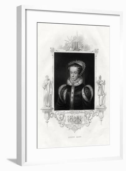 Mary I (1516-155), also known as Mary Tudor, 1860-null-Framed Giclee Print