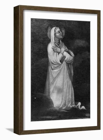 Mary, in Prayer-Andrea Orcagna-Framed Art Print