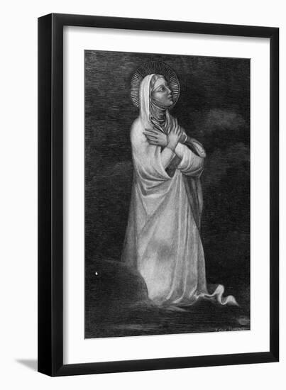 Mary, in Prayer-Andrea Orcagna-Framed Art Print