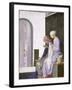 Mary in the House of Elizabeth, 1917-Robert Anning Bell-Framed Giclee Print