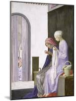 Mary in the House of Elizabeth, 1917-Robert Anning Bell-Mounted Giclee Print