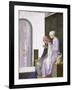 Mary in the House of Elizabeth, 1917-Robert Anning Bell-Framed Giclee Print