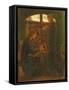 Mary in the House of St John-Dante Gabriel Rossetti-Framed Stretched Canvas