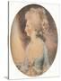 'Mary Isabella, Duchess of Rutland', c1781-John Downman-Stretched Canvas