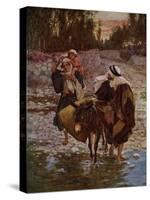 Mary, Joseph and Jesus travel to Egypt - Bible-William Brassey Hole-Stretched Canvas