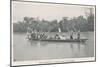 Mary Kingsley on the Ogowe River, Gabon, During Her Travels There Between 1862 and 1900-null-Mounted Art Print