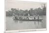 Mary Kingsley on the Ogowe River, Gabon, During Her Travels There Between 1862 and 1900-null-Mounted Premium Giclee Print