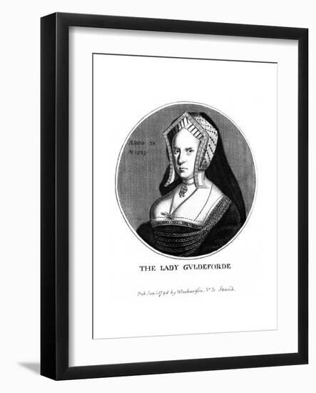 Mary Lady Guildford-Wenzel Hollar-Framed Giclee Print