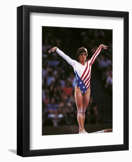 Mary Lou Retton in the Competition-null-Framed Premium Photographic Print