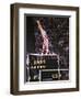 Mary Lou Retton on the Uneven Bars at the Los Angeles Olympic Games-null-Framed Premium Photographic Print