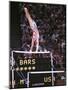 Mary Lou Retton on the Uneven Bars at the Los Angeles Olympic Games-null-Mounted Photographic Print