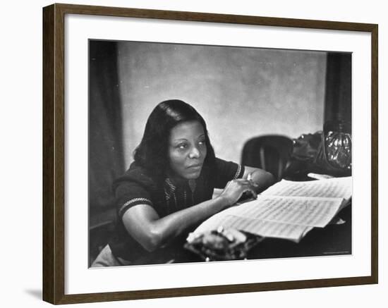 Mary Lou Williams-W^ Eugene Smith-Framed Premium Photographic Print