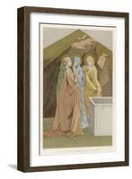 Mary Magdalen Mary the Mother of James and Salome Come with Spices to Anoint Jesus's Body-Lorenzo Monaco-Framed Art Print