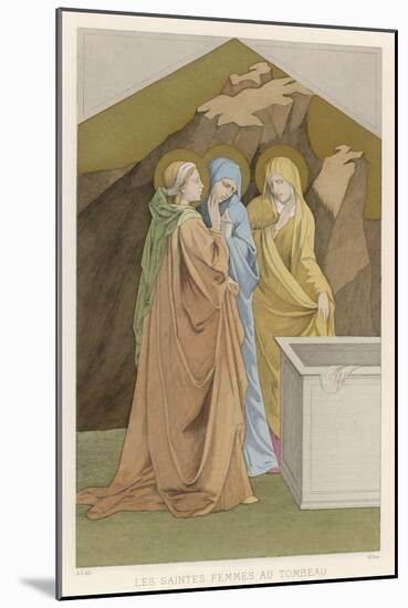 Mary Magdalen Mary the Mother of James and Salome Come with Spices to Anoint Jesus's Body-Lorenzo Monaco-Mounted Art Print