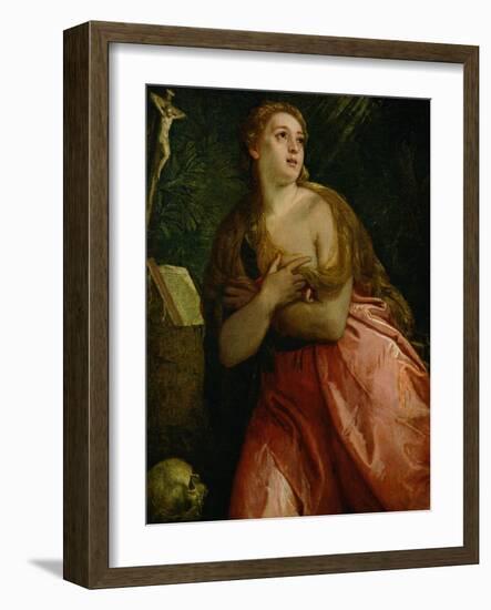 Mary Magdalen Penitent, 1583-Paolo Veronese-Framed Giclee Print