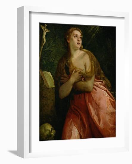 Mary Magdalen Penitent, 1583-Paolo Veronese-Framed Giclee Print