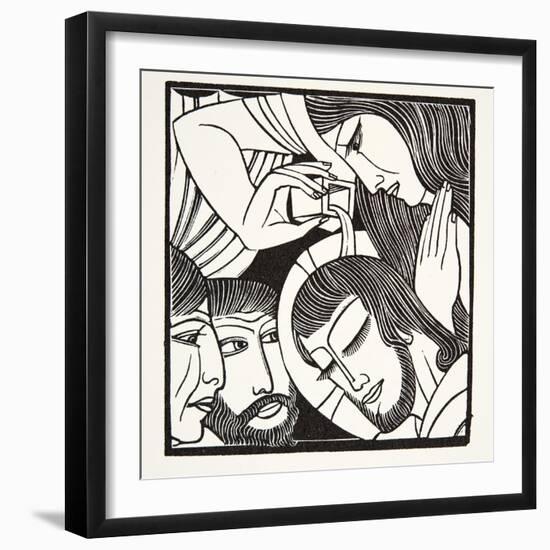 Mary Magdalene, 1926-Eric Gill-Framed Giclee Print