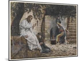 Mary Magdalene at the Feet of Jesus, Illustration from 'The Life of Our Lord Jesus Christ', 1886-94-James Tissot-Mounted Giclee Print