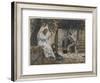 Mary Magdalene at the Feet of Jesus, Illustration from 'The Life of Our Lord Jesus Christ', 1886-94-James Tissot-Framed Giclee Print