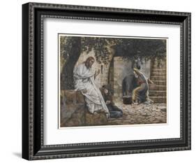 Mary Magdalene at the Feet of Jesus, Illustration from 'The Life of Our Lord Jesus Christ', 1886-94-James Tissot-Framed Giclee Print