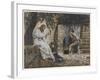 Mary Magdalene at the Feet of Jesus, Illustration from 'The Life of Our Lord Jesus Christ', 1886-94-James Tissot-Framed Giclee Print