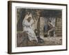 Mary Magdalene at the Feet of Jesus, Illustration from 'The Life of Our Lord Jesus Christ', 1886-94-James Tissot-Framed Giclee Print