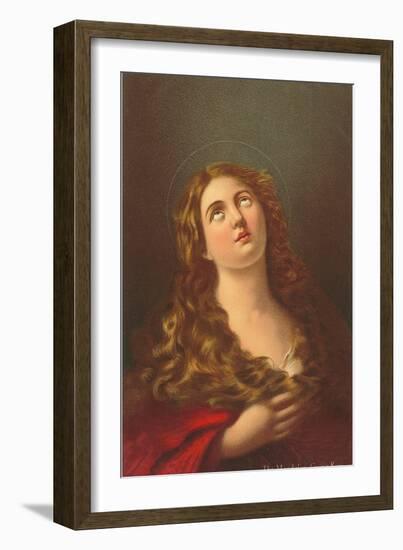 Mary Magdalene by Guino Reni, London-null-Framed Art Print