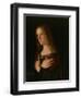 Mary Magdalene, Detail from the Virgin and Child with St. Catherine and Mary Magdalene, circa 1500-Giovanni Bellini-Framed Premium Giclee Print