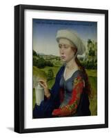 Mary Magdalene, from the Right Hand Panel of Triptych of the Braque Family-Rogier van der Weyden-Framed Giclee Print