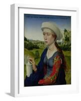 Mary Magdalene, from the Right Hand Panel of Triptych of the Braque Family-Rogier van der Weyden-Framed Giclee Print