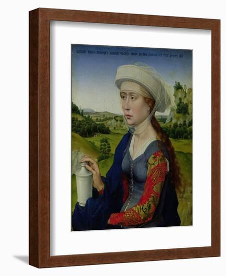 Mary Magdalene, from the Right Hand Panel of Triptych of the Braque Family-Rogier van der Weyden-Framed Giclee Print