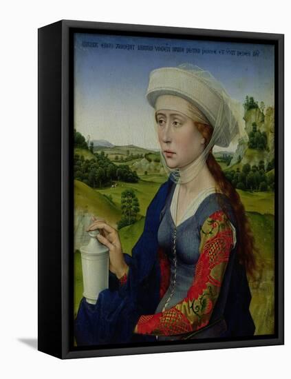 Mary Magdalene, from the Right Hand Panel of Triptych of the Braque Family-Rogier van der Weyden-Framed Stretched Canvas