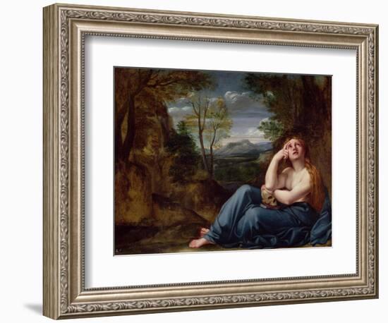 Mary Magdalene in a Landscape, C.1599-Annibale Carracci-Framed Giclee Print
