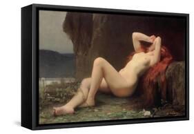 Mary Magdalene in the Cave, 1876-Jules Joseph Lefebvre-Framed Stretched Canvas