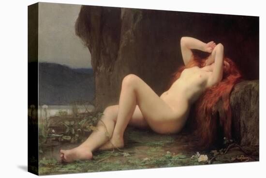 Mary Magdalene in the Cave, 1876-Jules Joseph Lefebvre-Stretched Canvas