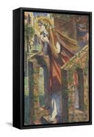 Mary Magdalene Leaving the House Feasting-Dante Gabriel Rossetti-Framed Stretched Canvas