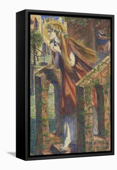 Mary Magdalene Leaving the House Feasting-Dante Gabriel Rossetti-Framed Stretched Canvas