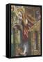 Mary Magdalene Leaving the House Feasting-Dante Gabriel Rossetti-Framed Stretched Canvas