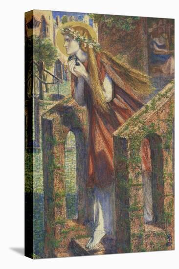 Mary Magdalene Leaving the House Feasting-Dante Gabriel Rossetti-Stretched Canvas