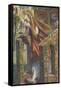 Mary Magdalene Leaving the House Feasting-Dante Gabriel Rossetti-Framed Stretched Canvas